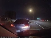 Hartford, CT: Reckless Driver On The 84 Threads The Needle Between Two Vehicles For No Good Reason, Makes Contact In Hit-And-Run Reckless driver on the 84 caught on dashcam threading the needle between two vehicles, colliding, and running from the scene.