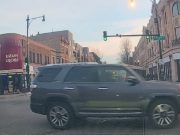 Red light runner at Clark St. and Wilson St. is just plain old ignorant. Can't be bothered to check if their traffic signal is red or not.