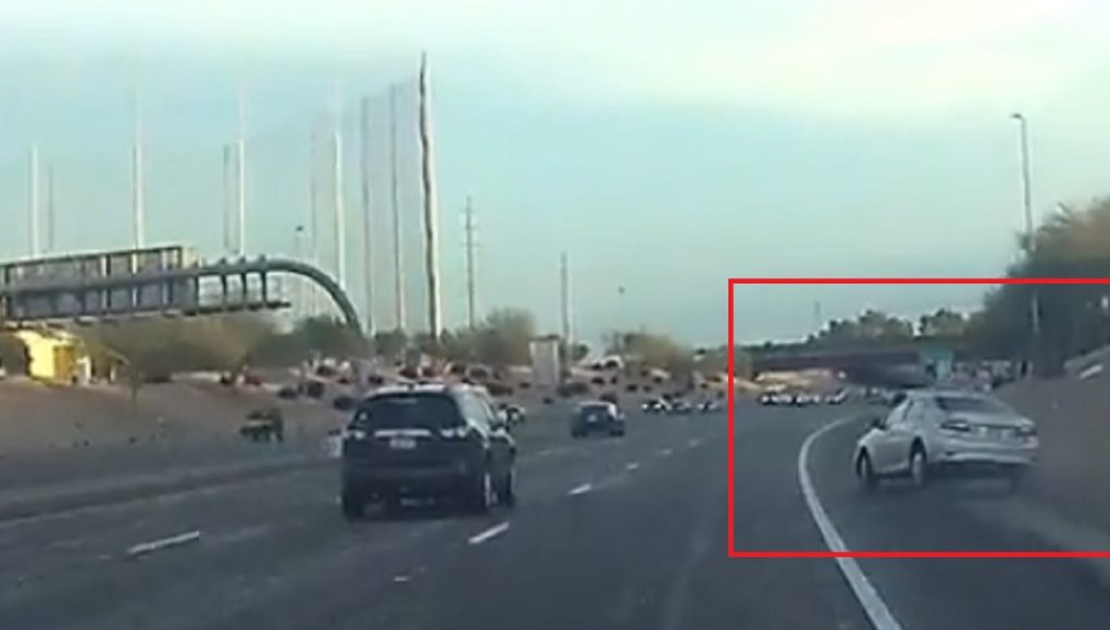 losing control on the 202 Reckless speeder on the 202 loses control. Recovers and regains control purely by luck.