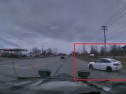 Ignorant driver's no-look, no-yield right turn almost ends in disaster had this dashcam owner not been paying attention.