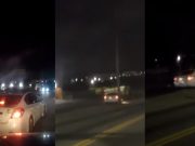 Drunk driver on Moreland caught on dashcam swerving out of control and headed the wrong way into traffic before eventually crashing.