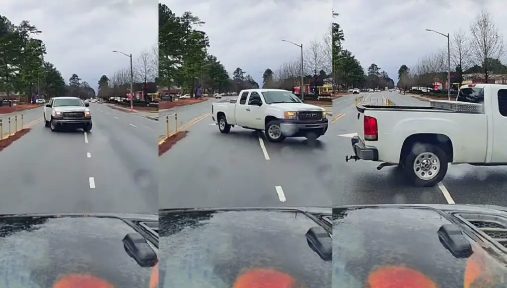 Ignorant driver on turning onto Arlington would rather go against traffic using the wrong turn lane then drive a few feet forward and use the one they're supposed to.