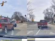 Milwaukee, Wis: Driver In Company Truck on Locust & 8th Can’t Stay In Their Lane, Supposedly Fired Over Resorting To Milwaukee Slide Ram Truck driver in company truck on Locust & 8th can't seem to stay in his turn lane. Also, does Milwaukee Slide.