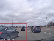 Arden Hills, Minn: Crazy Driver Swerves Across 3 Lanes Without Looking, Dashcammer Nearly Wiped Out Reckless driver on US-10 busts out a no-look, multi-lane lane change, forcing dashcammer off the road.
