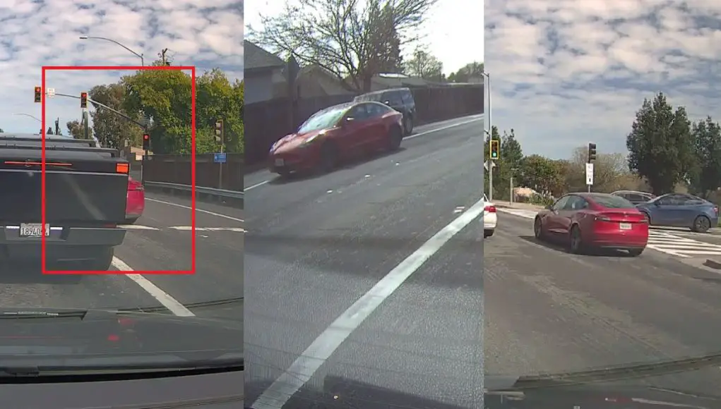 Tesla driver tries to make 680 on-ramp entrance by reversing into traffic to get to the right lane.