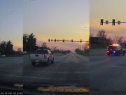 Genius has bright idea to blatantly run red light at Shawnee Mission Parkway and Quivira right in front of a Shawnee Cop