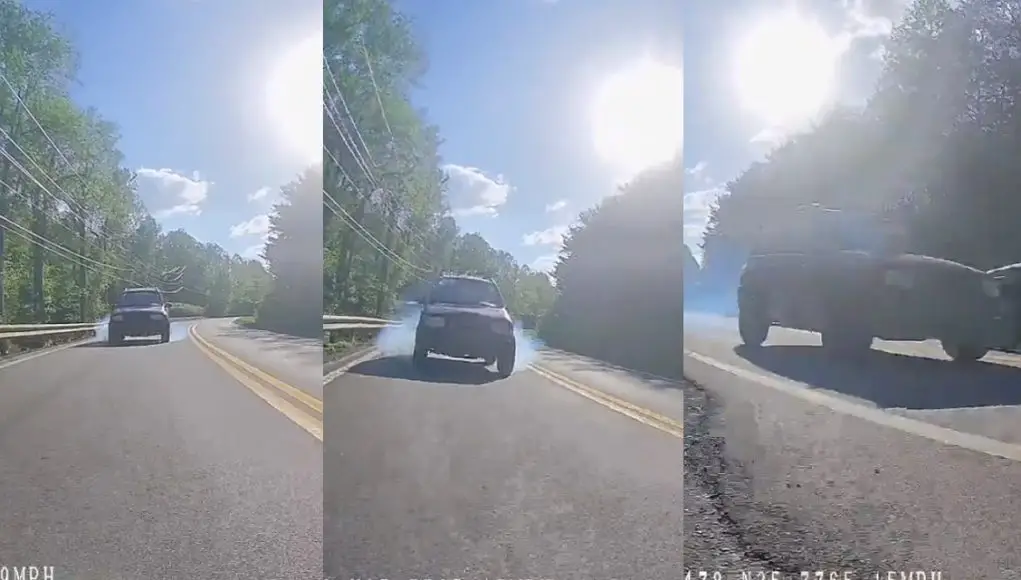 Speeder on 321 narrowly avoids rear ending turning dashcam owner, who slowed with plenty of time and distance to spare.