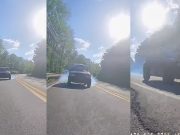 Speeder on 321 narrowly avoids rear ending turning dashcam owner, who slowed with plenty of time and distance to spare.