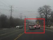 Driver on Harford refuses to yield to drivers with the right of way despite lane ending. Almost crashes.