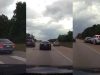 Driver in Humble on FM 1960 tried to be slick by driving on the shoulder only to be pulled over by Harris County PD.