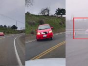 Grandview, Wash: Distracted Driver Not Paying Attention On Euclid Rd Goes Off Road, Spins Out, Narrowly Avoiding Accident Driver loses control halfway through curve on E Euclid Rd.