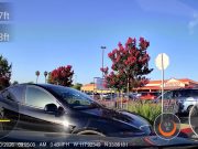 Idiot in a Tesla at Fullerton Costco can't follow the parking lot markings. Insists on going against traffic.