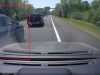 Ignorant driver on Glastonbury Expressway refuses to merge safely, yielding their right of way. Risks crash.