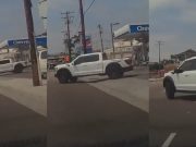 Lawndale, CA: Insecure Ford Raptor Owner Pulls No Look Blind Merge Accelerating Out Of Chevron Onto Inglewood Reckless Ford Raptor owner tears out of Chevron onto Inglewood with no look merge.