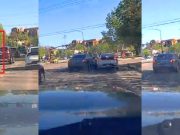 Boise, Idaho: Driver Goes Full Chaos at Broadway & Parkcenter—Cuts Through Turn Lane, Forces Sketchy Merge, Ends in Fender Bender Reckless driver on S Broadway Ave brute forces lane change after driving through center turn lane. Gets into fender bender.