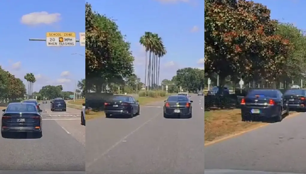 illegal pass and speeding on 44th Ave Impatient driver on 44th Ave School Zone uses turn lane to illegally overtake, speeds, and all in front of a cop. Pulled over.