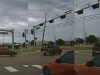 Plano, TX: Goofball on Coit & Spring Creek Takes Turn Way Too Fast, Spins A Complete 180 Out Of Control Goofball in his Dad's pickup tries to beat red. Takes turn way too fast and loses control.