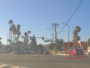 Goofball at Rose and Imperial Highway uses turn lane as their own personal express lane. Goes straight through against traffic.