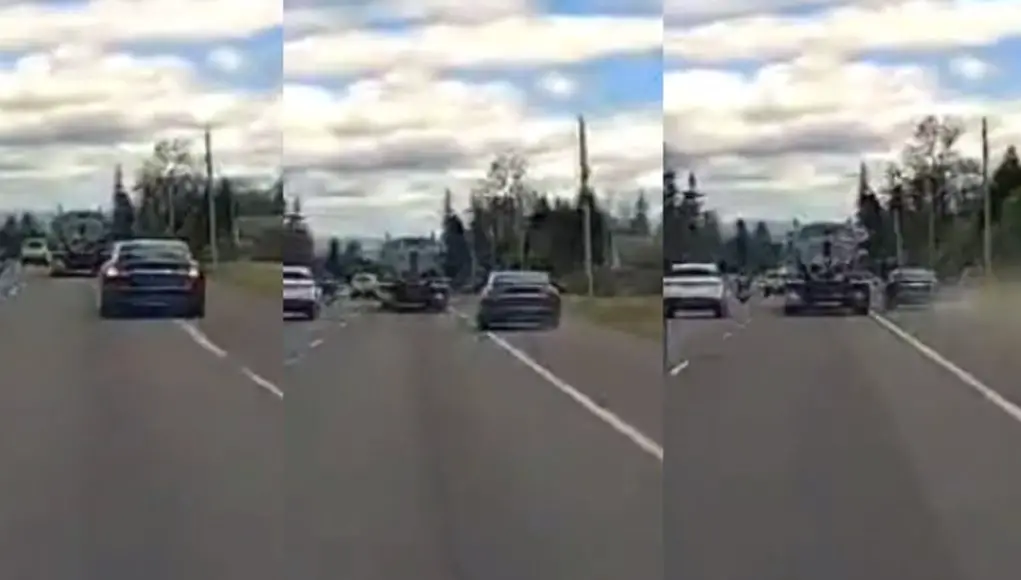 Ridgefield, WA: Reckless Tesla Driver On The 502 Kicks Up Dust, Uses Emergency Shoulder To Pass Semi For No Good Reason Reckless Tesla driver on the 502 recklessly and needlessly uses emergency shoulder to pass semi, kicks up dust and debris.