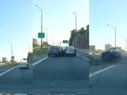 Alexandria, VA: Last-Second Exit Gamble On The 395 Goes Horribly Wrong as Driver Cuts Across Gore Zone, Crashes Into Innocent Motorist Careless 395 driver dive bombs exit, not wanting to miss it, and wrecks into an innocent driver totaling both cars.