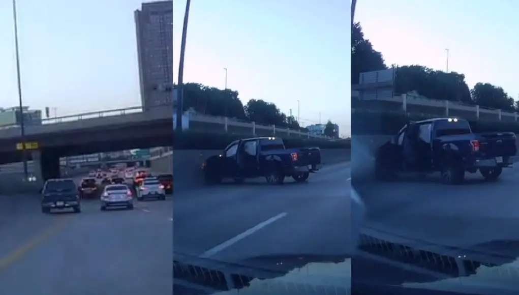 Uses emergency shoulder to pass on the 75 only to get a dose of instant karma causing their own solo crash, totaling their truck.