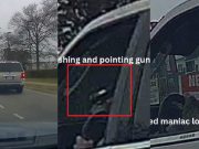 Unhinged driver exiting Wawa brandishes gun at innocent dashcam owner
