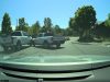 Clueless Honda Ridgeline driver navigating Sammamish Center parking lots gets into accident with Ford F-250 driver trying to scoot by.
