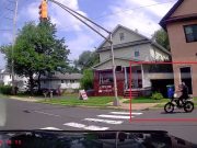Bridgewater, NJ: E-Bike Rider Goofball on Main & Ramsey Blasts Through Red Light, Almost Causes Own T-Bone Turning Dashcam Owner E-bike rider blasts through red light at t-intersetion of Main and Ramsey, thinks the red doesn't apply to them.