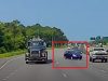 Theodore, AL: I-10 Driver Looking at Phone Drifts Toward Truck, Panics, Overcorrects, and Wrecks Distracted Honda Fit driver doesn't see huge truck mid-lane change. Overcorrects, loses control and totals their ride.