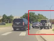 Round Rock, TX: Hesitant Driver Off The I-35 Frontage Rd Freezes Instead of Merging, Jeep Wrangler Tries a Curb-Hop Pass And Nearly Causes Crash Unhinged Jeep Wrangler driver can't wait two seconds, illegally hops curb to overtake a clueless driver.