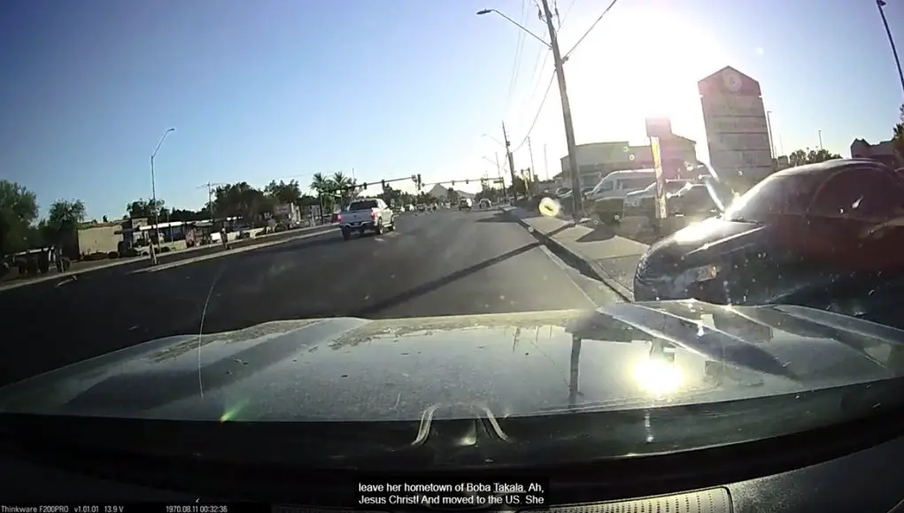 Distracted teen driver exiting 40th & Greenway shopping plaza t-bones driver creeping along with the right of way, all caught on dashcam.
