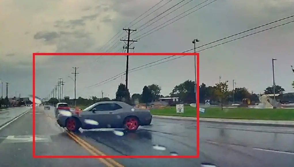 West Valley City, Utah: Charger Driver Learns the Hard Way Why Traction Control Exists—Spins Out On Slightly Damp Roads Leaving Walmart Dodge Charger driver finds out why he should turn off traction control after spinning out leaving Walmart.