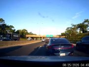 Maywood, ILL: Goofball On I-290 Forces Lane Change Into Impossibly Tight Gap, Nearly Causing Rear-End Crash With Dashcam Driver Goofball on I-290 forces dangerous lane change resulting in no time savings, at all.