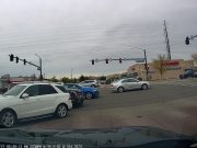 Parker, CO: Doofus Turning Into Kohl’s From Twenty Mile Rd Runs Red, Gets Clipped By Escalade Causing Thousands In Damages Doofus tries to beat the red turning from Twenty Mile Rd. Gets clipped by Escalade resulting in thousands in damage.
