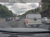 Bethesda, MD: Goofball Caught Road Raging, Throwing Trash Out On The Beltway After No-Signal Cut-In, Brake Check Driver in company truck upset someone changed lanes in front of them, gets their road rage revenge, caught littering, too.